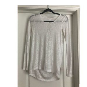 Lululemon Burnout-White Long Sleeve